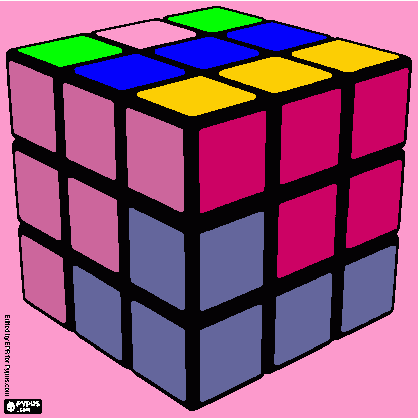 раскраска рубик