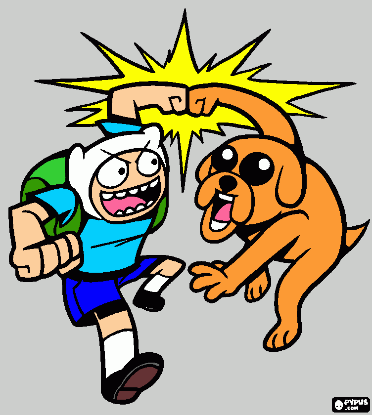 раскраска adventure time