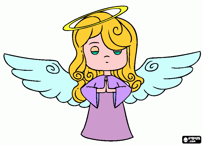 раскраска Angel