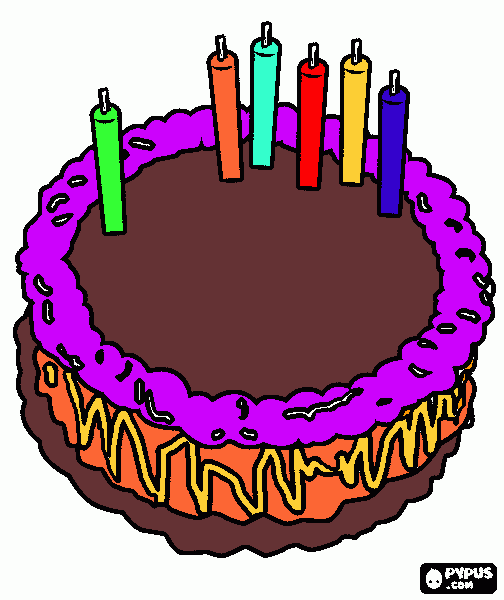 раскраска Cake
