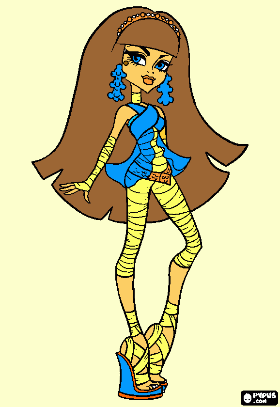 раскраска cleo