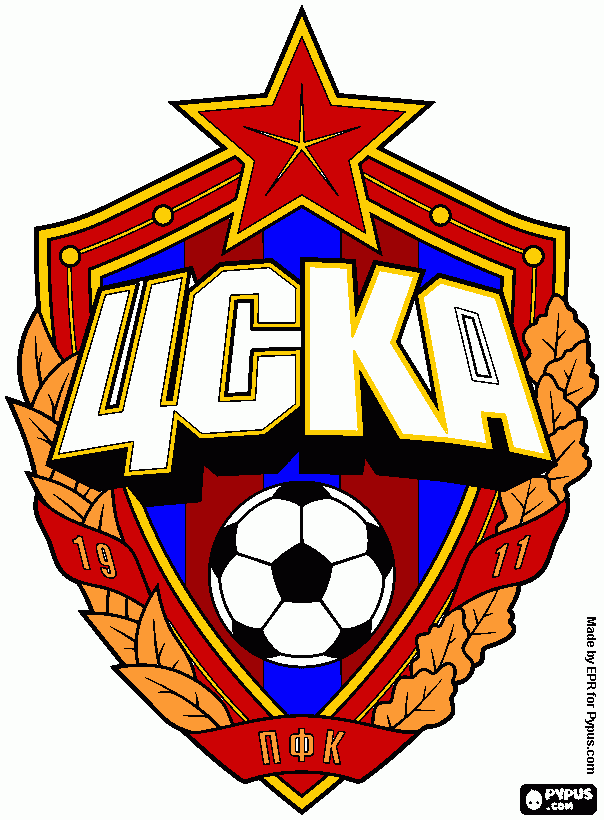 раскраска CSKA