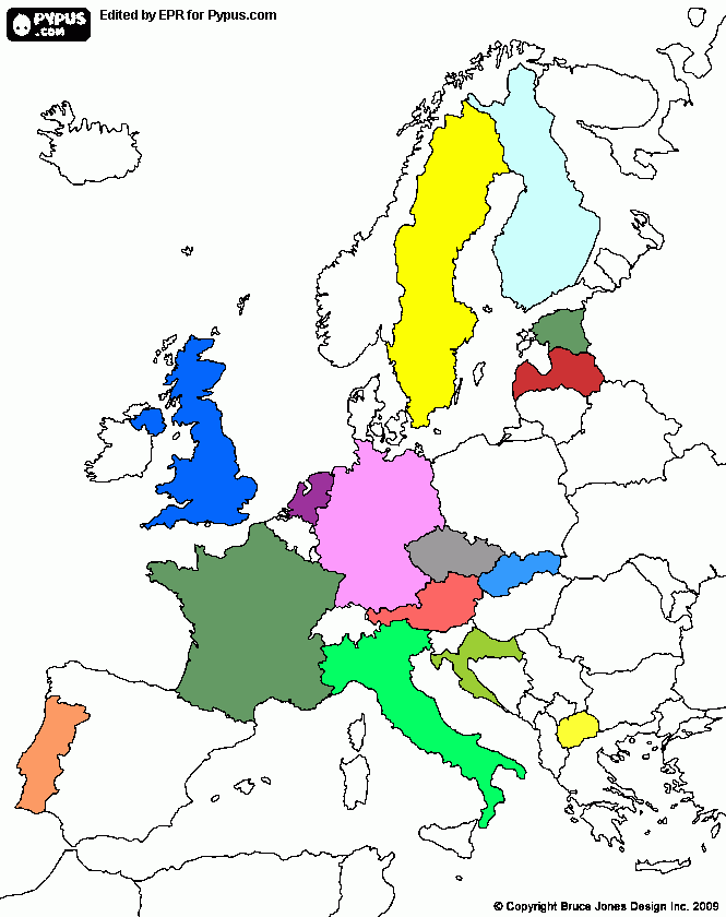 раскраска eur