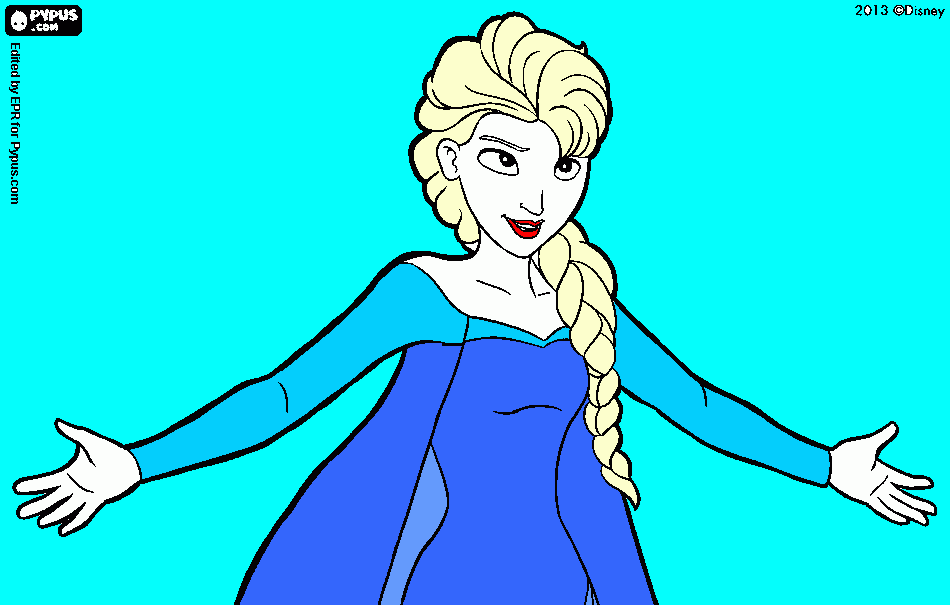 раскраска Frozen