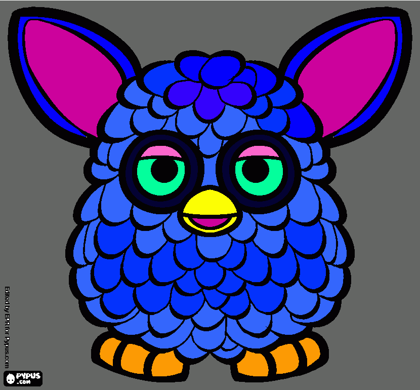 раскраска Furby