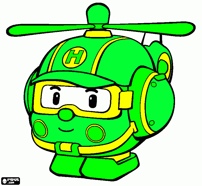 раскраска heli