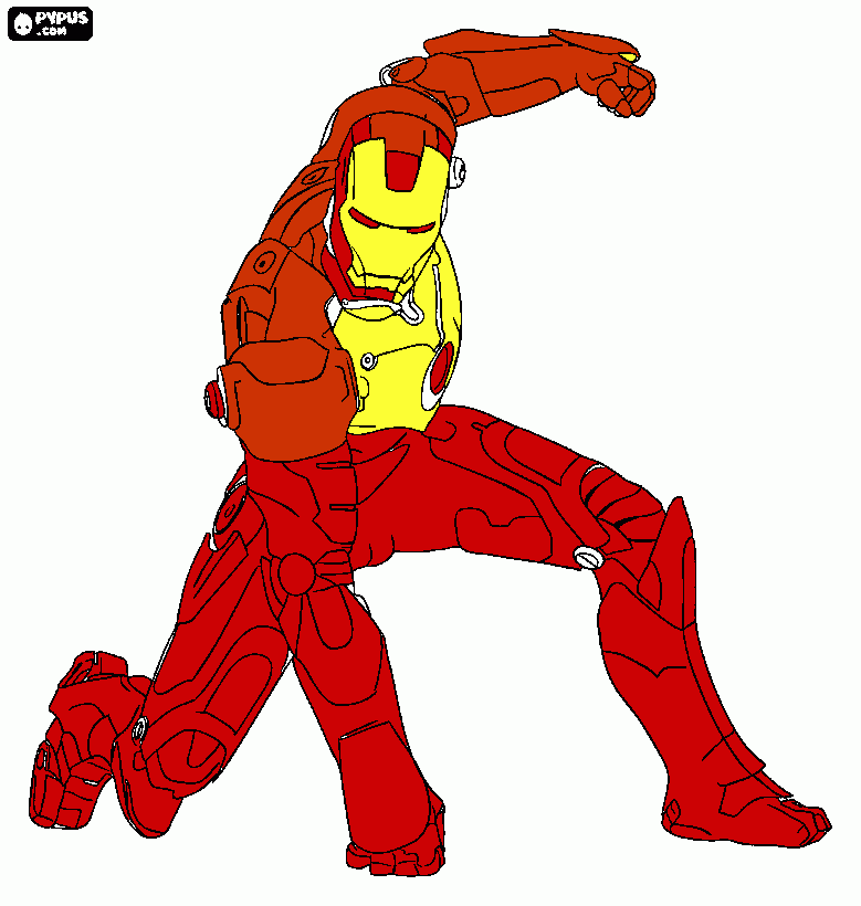 раскраска Iron Man
