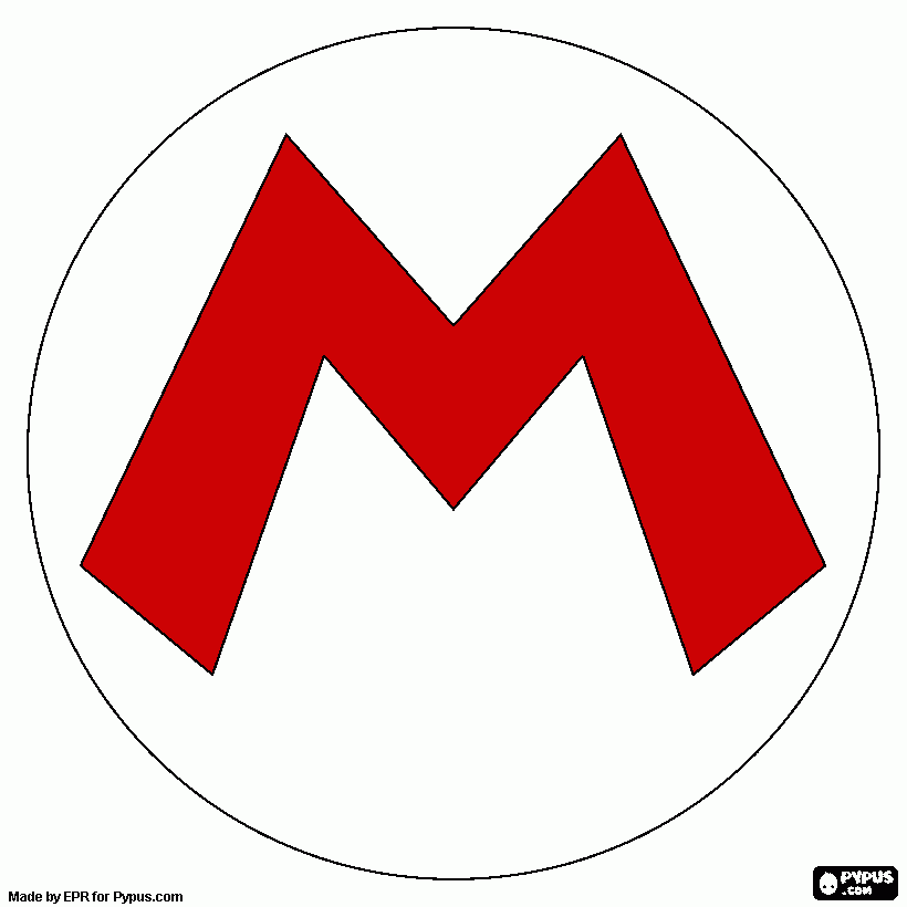 раскраска mario