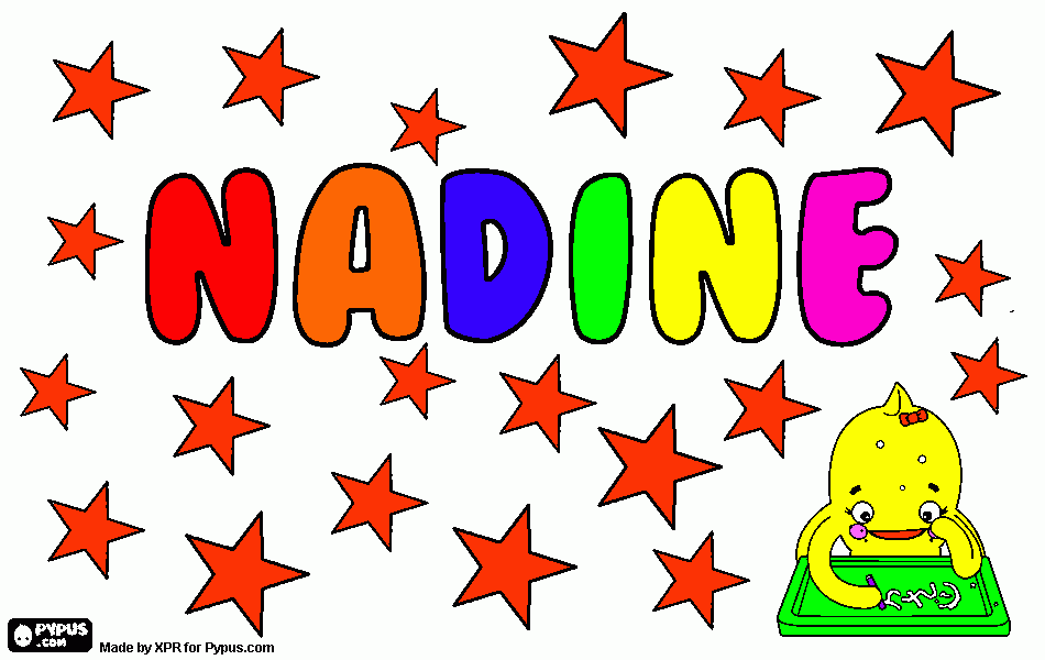 раскраска Nadin