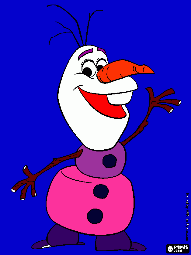 раскраска OLAF
