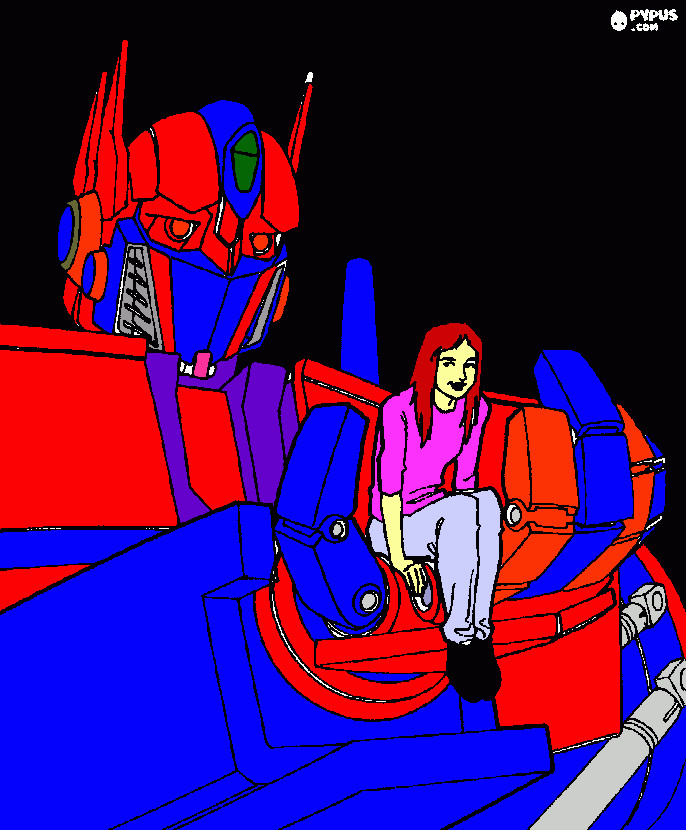 раскраска Optimus Prime