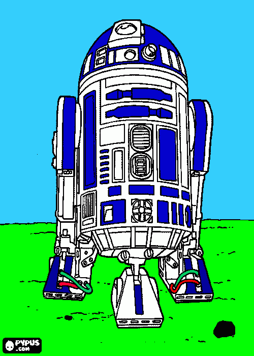 раскраска R2- D2