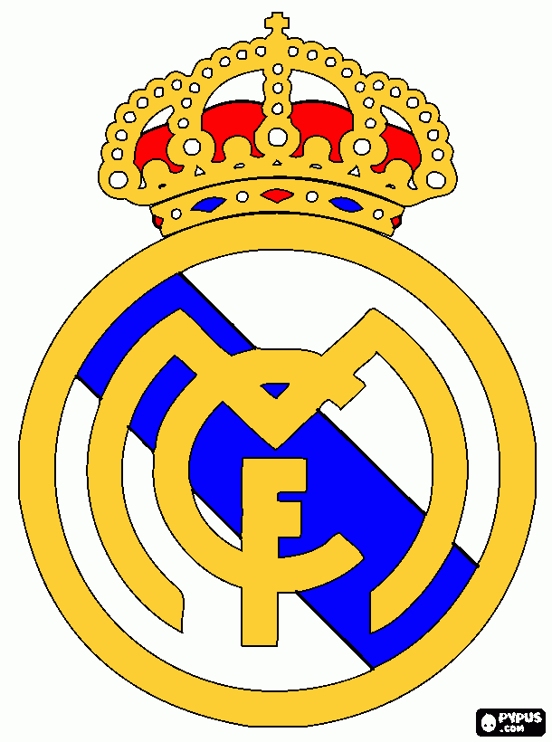 раскраска Real Madrid