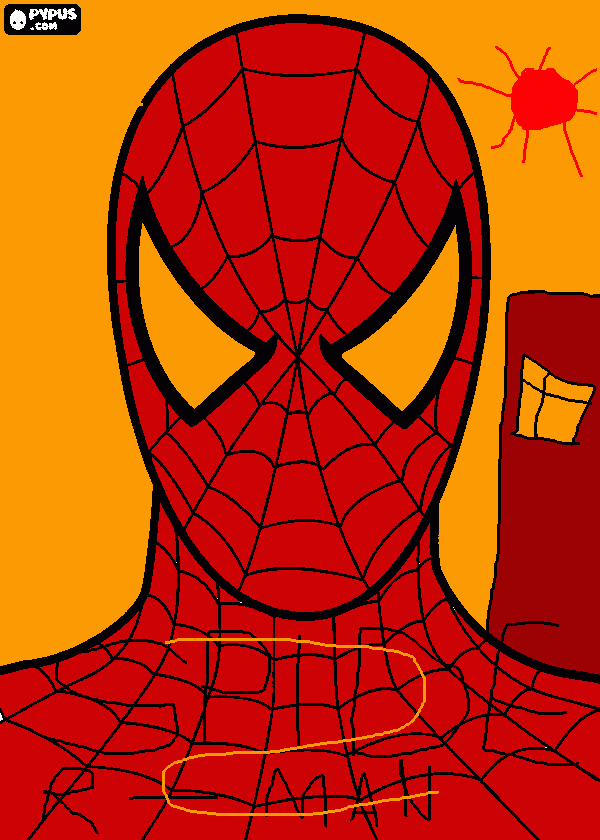 раскраска Spider man