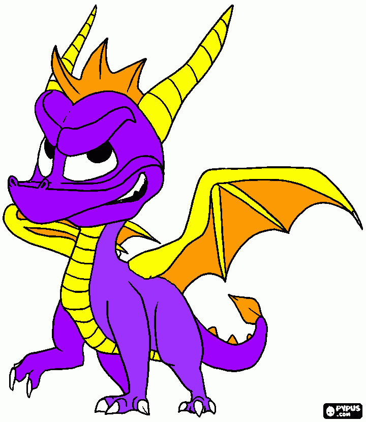 раскраска Spyro