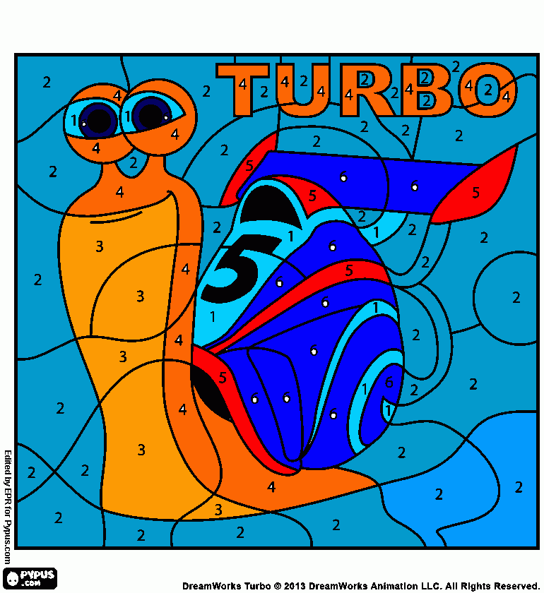 раскраска turbo