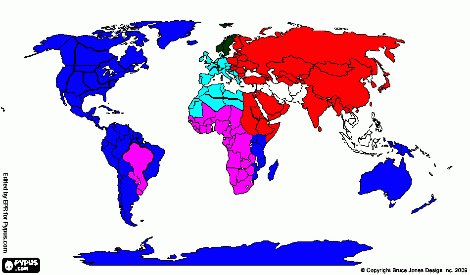 раскраска Карта+