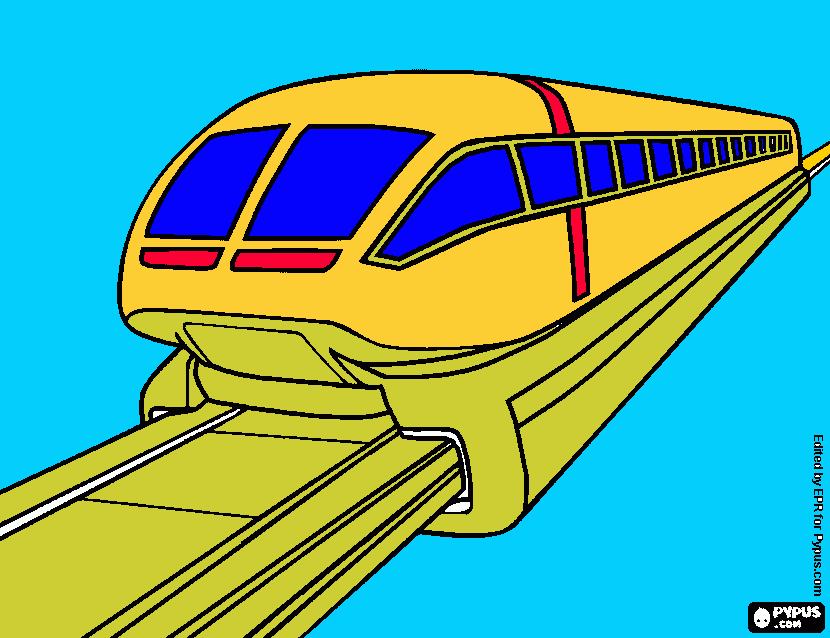 раскраска Поезд-3