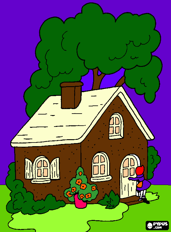 раскраска дом мечты