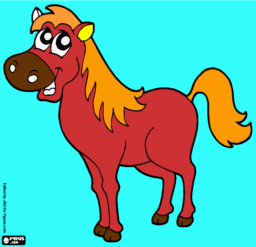 раскраска лошадь Даши