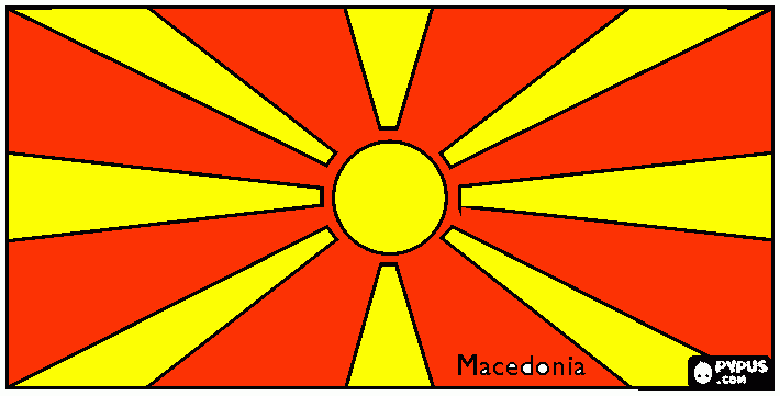 раскраска флаг македонии