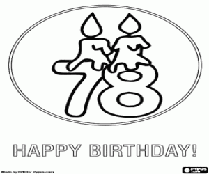 раскраска 7 и 8 с зажженными свечами