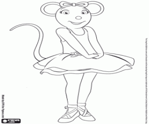 раскраска Angelina Ballerina
