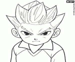 раскраска Axel Blaze, Inazuma Eleven