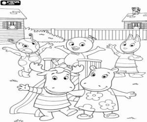раскраска Backyardigans
