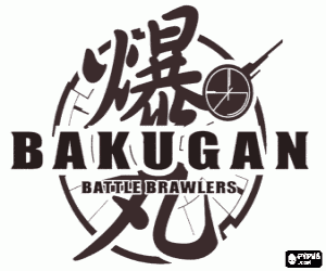 раскраска Bakugan Logo