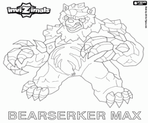 раскраска Bearserker Max, Invizimals