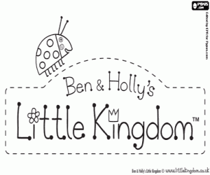 раскраска Ben and Holly’s Little Kingdom логотип