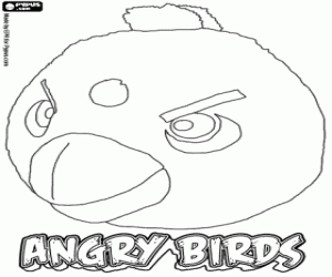 раскраска Black Bird Angry Birds