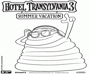 раскраска Blobby желатиновой монстр