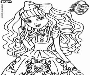 раскраска Blondie Lockes, Ever After High