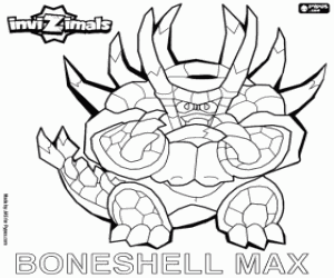 раскраска Boneshell Max, Tai Invizimal