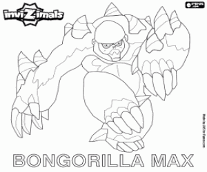 раскраска Bongorilla Max, Invizimals