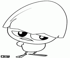 раскраска Calimero как представляется быть печальным