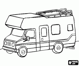 раскраска Campervan или автодом