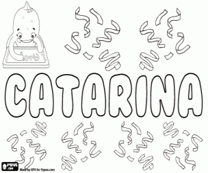 раскраска Catarina, португальский имя