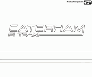 раскраска Caterham F1 Team логотип