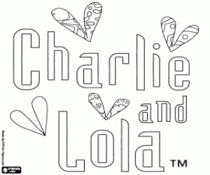 раскраска Charlie and Lola логотип