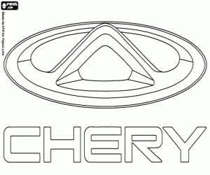 раскраска Chery Automobile логотип