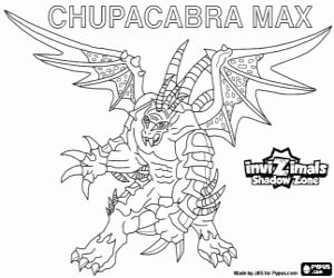 раскраска Chupacabra Max, Invizimals Зона Теней