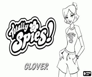 раскраска Clover Ewing от Totally Spies