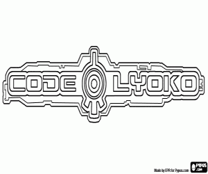 раскраска Code Lyoko Логотип