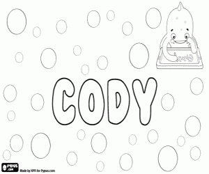 раскраска Cody, английское название