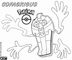 раскраска Cofagrigus, покемон