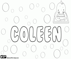 раскраска Coleen, вариант Colleen
