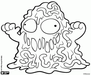 раскраска Compost Monster, Trash Pack